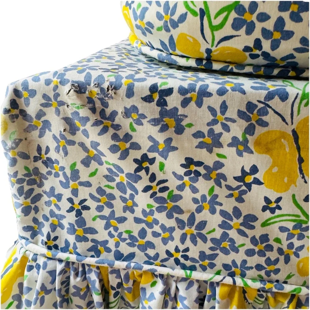 RARE VTG‎ Custom Daybed Bedding Set J.P. Stevens Butterfly Floral 11 Pc Sofa